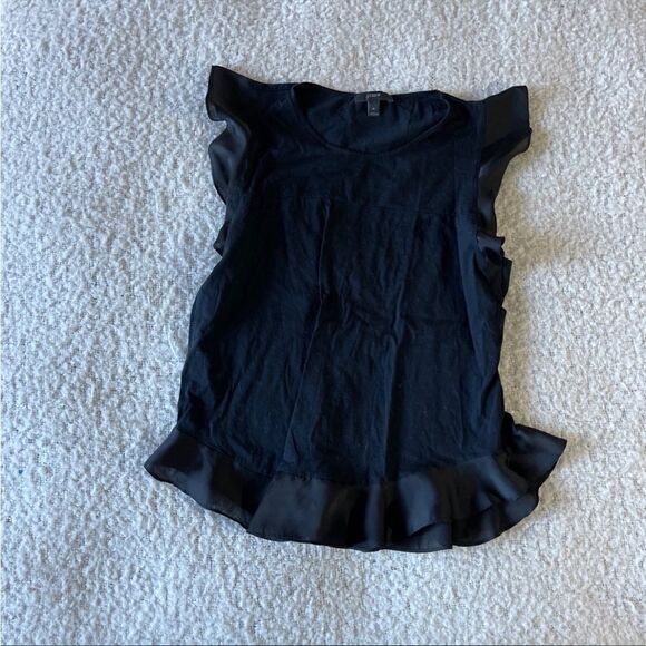 J crew medium black blouse - Picture 1 of 6